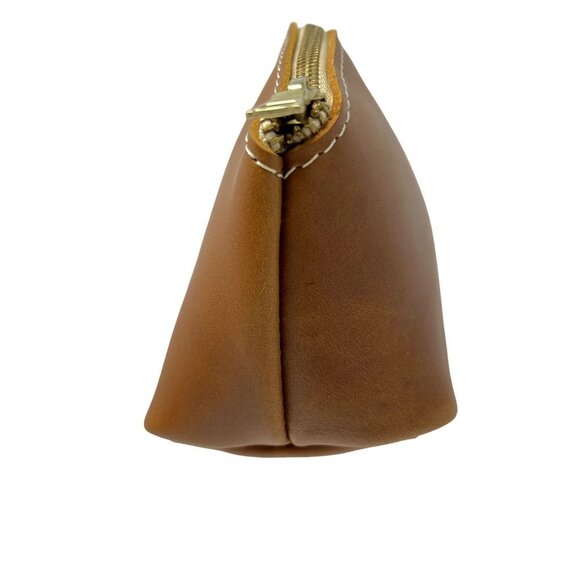 NWOT Portland Goods Leather Makeup Toiletry cosmetics bag - Picture 3 of 9